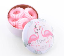 Load image into Gallery viewer, Great gift for girls 12pcs/box  hairbands gum hair styling tools headwear for kids girls women iron storage box