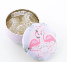 Load image into Gallery viewer, Great gift for girls 12pcs/box  hairbands gum hair styling tools headwear for kids girls women iron storage box