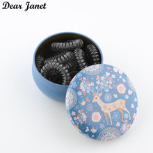 Load image into Gallery viewer, Great gift for girls 12pcs/box  hairbands gum hair styling tools headwear for kids girls women iron storage box