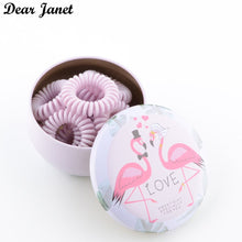 Load image into Gallery viewer, Great gift for girls 12pcs/box  hairbands gum hair styling tools headwear for kids girls women iron storage box