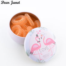 Load image into Gallery viewer, Great gift for girls 12pcs/box  hairbands gum hair styling tools headwear for kids girls women iron storage box