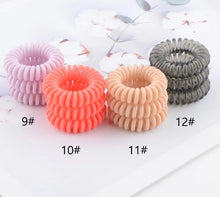 Load image into Gallery viewer, Great gift for girls 12pcs/box  hairbands gum hair styling tools headwear for kids girls women iron storage box