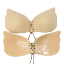 Load image into Gallery viewer, Women Invisible Bra Super Push Up Seamless Self-Adhesive Sticky Wedding Party Front Strapless A B C D Cup Fly Bra