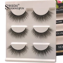 Load image into Gallery viewer, New 3 pairs natural false eyelashes fake lashes long makeup 3d mink lashes extension eyelash mink eyelashes for beauty #X11