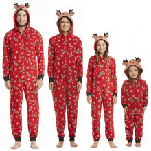 Load image into Gallery viewer, Christmas Family Suit Jumpsuit Women's Men's Kid and Baby Christmas Pajamas Clothes Red fashion pajamas Family Christmas Clothes