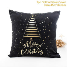 Load image into Gallery viewer, Huiran 45x45cm Christmas Pillowcase Merry Christmas Decorations For Home Navidad 2019 Xmas Pillow Cover Deco Noel Ornament Natal