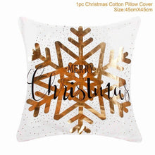 Load image into Gallery viewer, Huiran 45x45cm Christmas Pillowcase Merry Christmas Decorations For Home Navidad 2019 Xmas Pillow Cover Deco Noel Ornament Natal