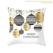 Load image into Gallery viewer, Huiran 45x45cm Christmas Pillowcase Merry Christmas Decorations For Home Navidad 2019 Xmas Pillow Cover Deco Noel Ornament Natal
