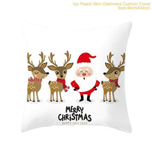 Load image into Gallery viewer, Huiran 45x45cm Christmas Pillowcase Merry Christmas Decorations For Home Navidad 2019 Xmas Pillow Cover Deco Noel Ornament Natal