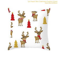 Load image into Gallery viewer, Huiran 45x45cm Christmas Pillowcase Merry Christmas Decorations For Home Navidad 2019 Xmas Pillow Cover Deco Noel Ornament Natal