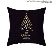 Load image into Gallery viewer, Huiran 45x45cm Christmas Pillowcase Merry Christmas Decorations For Home Navidad 2019 Xmas Pillow Cover Deco Noel Ornament Natal