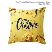 Load image into Gallery viewer, QIFU 45x45cm Christmas Pillowcase Merry Christmas Decoration for Home Christmas 2019 Gifts Xmas Decor Natale Happy New Year 2020