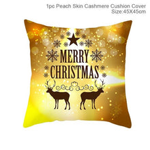 Load image into Gallery viewer, QIFU 45x45cm Christmas Pillowcase Merry Christmas Decoration for Home Christmas 2019 Gifts Xmas Decor Natale Happy New Year 2020