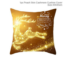 Load image into Gallery viewer, QIFU 45x45cm Christmas Pillowcase Merry Christmas Decoration for Home Christmas 2019 Gifts Xmas Decor Natale Happy New Year 2020