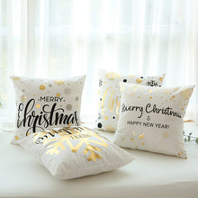 Load image into Gallery viewer, Christmas Decorations for Home 45x45cm Merry Christmas Cotton Linen Pillowcase Xmas Navidad Decor Happy New Year Gifts Natal