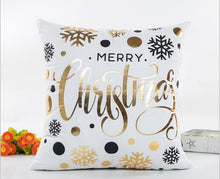 Load image into Gallery viewer, Christmas Decorations for Home 45x45cm Merry Christmas Cotton Linen Pillowcase Xmas Navidad Decor Happy New Year Gifts Natal