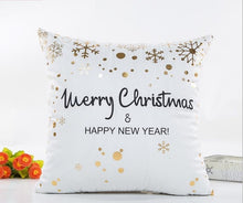 Load image into Gallery viewer, Christmas Decorations for Home 45x45cm Merry Christmas Cotton Linen Pillowcase Xmas Navidad Decor Happy New Year Gifts Natal