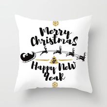 Load image into Gallery viewer, Christmas Decorations for Home 45x45cm Merry Christmas Cotton Linen Pillowcase Xmas Navidad Decor Happy New Year Gifts Natal