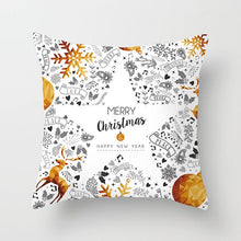 Load image into Gallery viewer, Christmas Decorations for Home 45x45cm Merry Christmas Cotton Linen Pillowcase Xmas Navidad Decor Happy New Year Gifts Natal