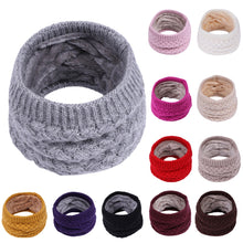 Load image into Gallery viewer, Huang #P501 2019 NEW FASHION Children Winter Warm Scarf Boys Girls kids Baby Knitted Collar Neck Scarves rings hot Drop Shipping