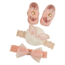 Load image into Gallery viewer, Newborn Baby Girls Headband Bow Flowers Cloth Hair Bands Hair Accessories  Gift Boxes Three-piece Suit