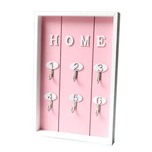Load image into Gallery viewer, Wall Mounted Key Holder Wooden Key organizer Hanger with 6 Hook Wall Decorative Holder key holder wall minimalist wall hook