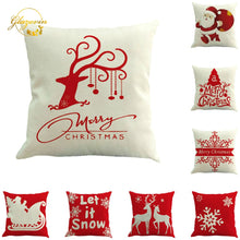 Load image into Gallery viewer, Christmas Decorations For Home Snowflake Elk Santa Claus Pillowcase Merry Christmas Decoration Xmas 2020 New Year Gift