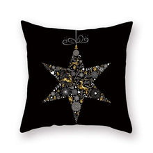 Load image into Gallery viewer, Gold Christmas Elk Deer Merry Christmas Pillowcase Cushion Cover Christmas Decorations for Home 2019 Christmas Ornaments Navidad