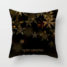 Load image into Gallery viewer, Gold Christmas Elk Deer Merry Christmas Pillowcase Cushion Cover Christmas Decorations for Home 2019 Christmas Ornaments Navidad