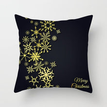 Load image into Gallery viewer, Gold Christmas Elk Deer Merry Christmas Pillowcase Cushion Cover Christmas Decorations for Home 2019 Christmas Ornaments Navidad