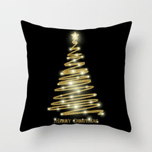 Load image into Gallery viewer, Gold Christmas Elk Deer Merry Christmas Pillowcase Cushion Cover Christmas Decorations for Home 2019 Christmas Ornaments Navidad