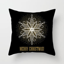 Load image into Gallery viewer, Gold Christmas Elk Deer Merry Christmas Pillowcase Cushion Cover Christmas Decorations for Home 2019 Christmas Ornaments Navidad