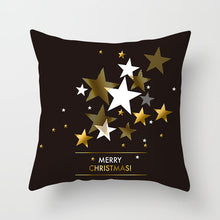 Load image into Gallery viewer, Gold Christmas Elk Deer Merry Christmas Pillowcase Cushion Cover Christmas Decorations for Home 2019 Christmas Ornaments Navidad