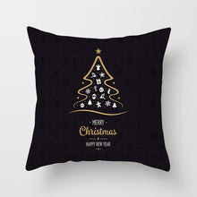Load image into Gallery viewer, Gold Christmas Elk Deer Merry Christmas Pillowcase Cushion Cover Christmas Decorations for Home 2019 Christmas Ornaments Navidad