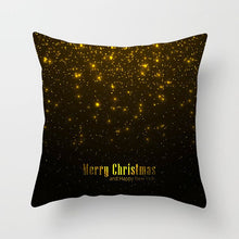 Load image into Gallery viewer, Gold Christmas Elk Deer Merry Christmas Pillowcase Cushion Cover Christmas Decorations for Home 2019 Christmas Ornaments Navidad