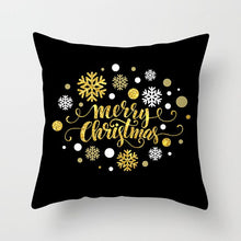 Load image into Gallery viewer, Gold Christmas Elk Deer Merry Christmas Pillowcase Cushion Cover Christmas Decorations for Home 2019 Christmas Ornaments Navidad