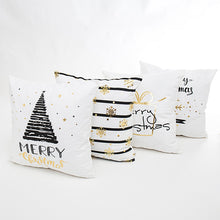 Load image into Gallery viewer, 45*45cm  Gold Printed Christmas Pillow Case and Merry Christmas Decoration For Home