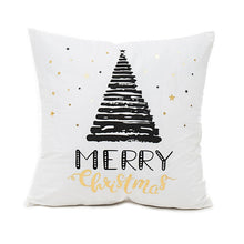 Load image into Gallery viewer, 45*45cm  Gold Printed Christmas Pillow Case and Merry Christmas Decoration For Home