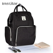 Load image into Gallery viewer, Insular Brand Nappy Backpack Bag Mummy Large Capacity Stroller Bag Mom Baby Multi-function Waterproof Outdoor Travel Diaper Bags