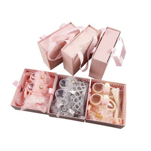 Load image into Gallery viewer, Newborn Baby Girls Headband Bow Flowers Cloth Hair Bands Hair Accessories  Gift Boxes Three-piece Suit