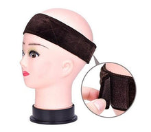 Load image into Gallery viewer, New Arrival Hand Made Non-Slip Wig Grip Band With Double Sided Velvet Adjustable Wig Hair Band Headband In Brown/Black/Blonde